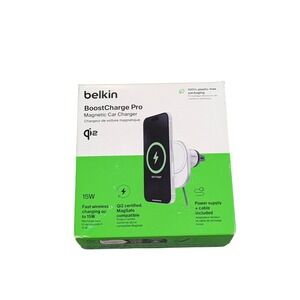 Cc8Uf Belkin BoostCharge Pro Magnetic Air Vent Wireless Qi2 15W Car Charger